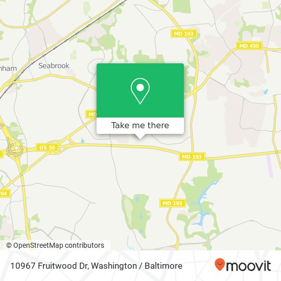 10967 Fruitwood Dr, Bowie, MD 20720 map
