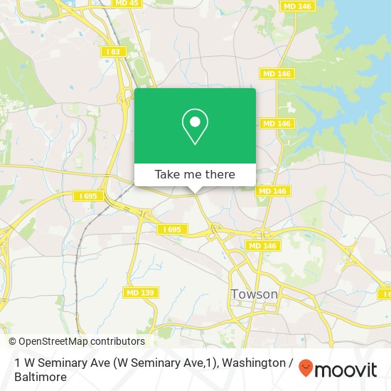1 W Seminary Ave (W Seminary Ave,1), Lutherville Timonium, MD 21093 map