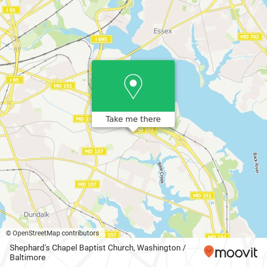 Mapa de Shephard's Chapel Baptist Church, 2802 North Point Rd