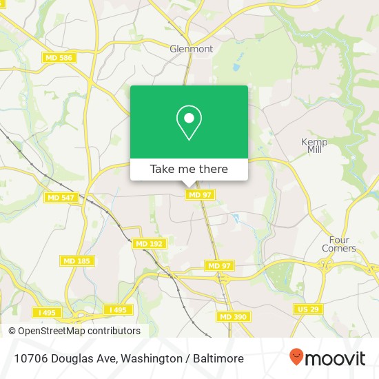 10706 Douglas Ave, Silver Spring, MD 20902 map