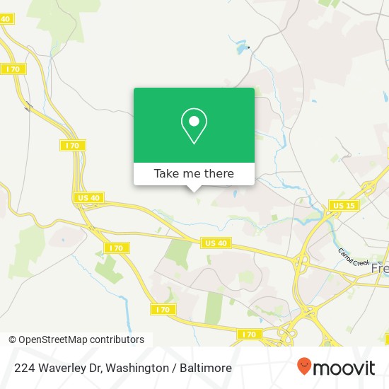 224 Waverley Dr, Frederick, MD 21702 map