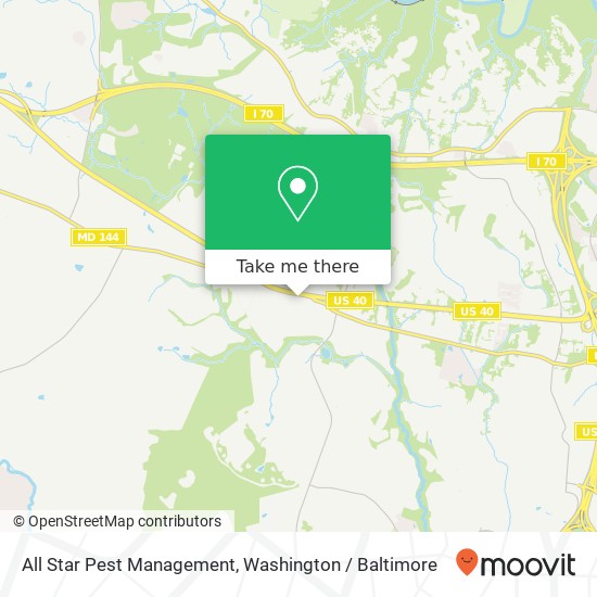 All Star Pest Management, 10281 Baltimore National Pike map