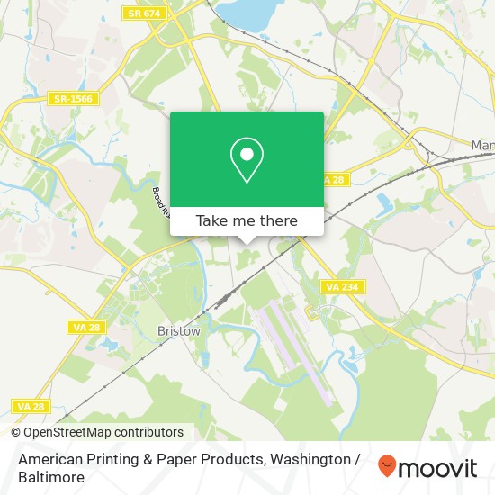 Mapa de American Printing & Paper Products, 10150 Pennsylvania Ave