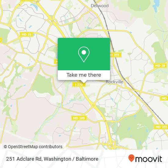 251 Adclare Rd, Rockville, MD 20850 map