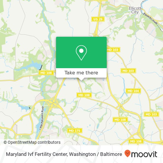 Maryland Ivf Fertility Center, 9250 Bendix Rd map