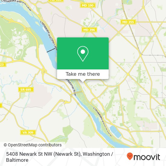 5408 Newark St NW (Newark St), Washington, DC 20016 map