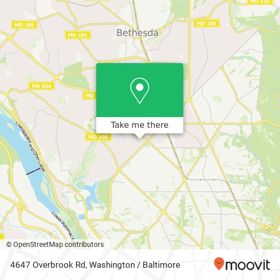 4647 Overbrook Rd, Bethesda, MD 20816 map