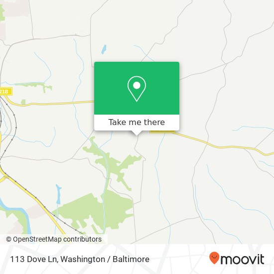 Mapa de 113 Dove Ln, Fredericksburg, VA 22405
