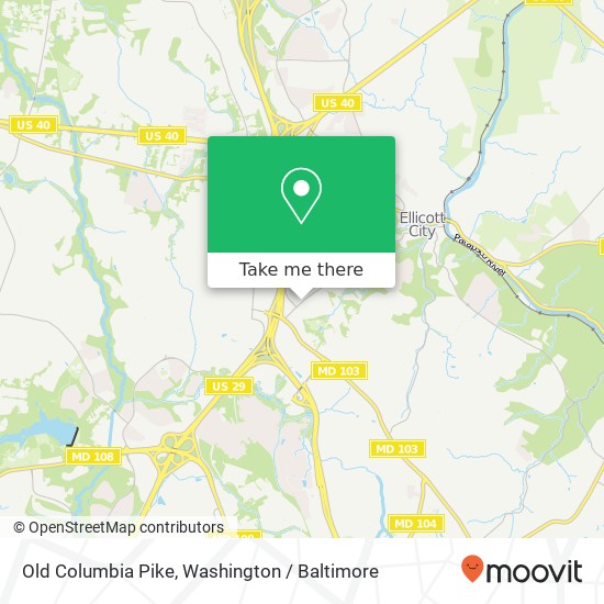 Old Columbia Pike, Ellicott City, MD 21043 map