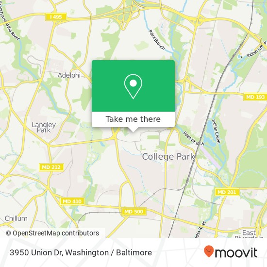 3950 Union Dr, College Park, MD 20742 map