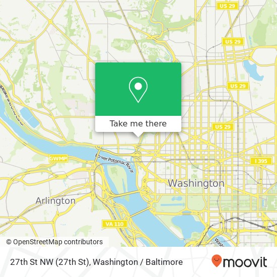 27th St NW (27th St), Washington, DC 20007 map