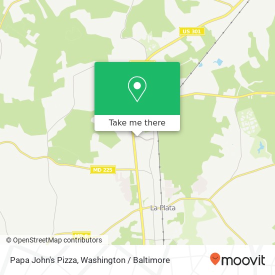 Mapa de Papa John's Pizza