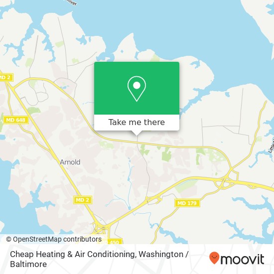 Mapa de Cheap Heating & Air Conditioning, 1258 Bay Dale Dr