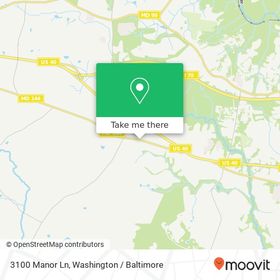 3100 Manor Ln, Ellicott City, MD 21042 map