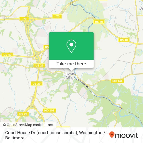Mapa de Court House Dr (court house sarahs), Ellicott City, MD 21043