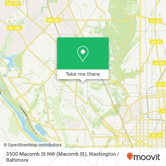 3500 Macomb St NW (Macomb St), Washington, DC 20016 map