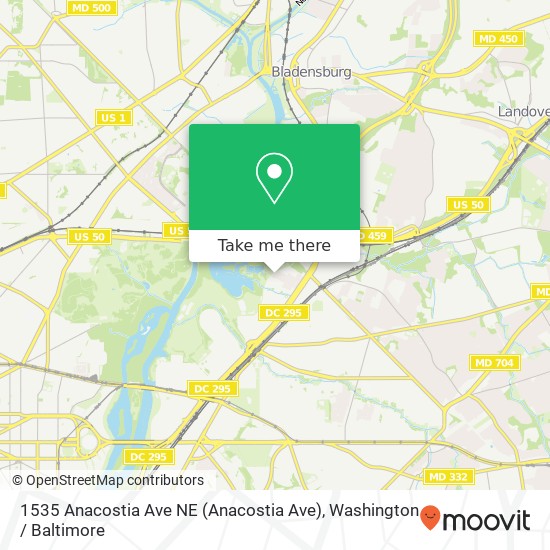 1535 Anacostia Ave NE (Anacostia Ave), Washington, DC 20019 map