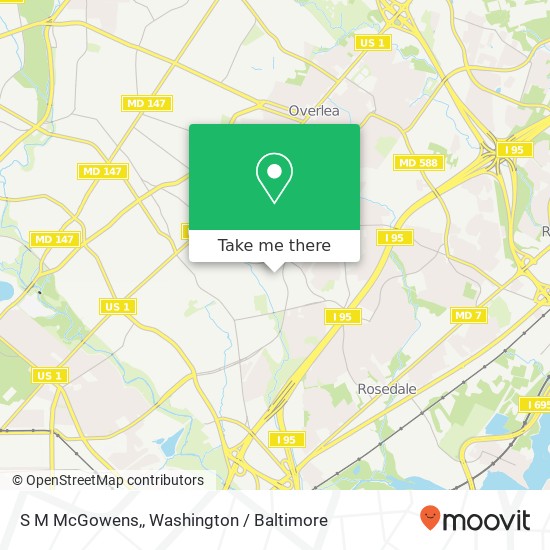 Mapa de S M McGowens,, 5528 Bucknell Rd