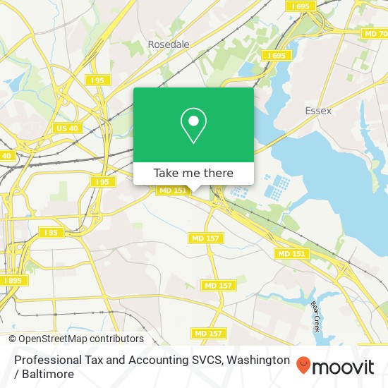 Professional Tax and Accounting SVCS, 7839 Eastpoint Mall map