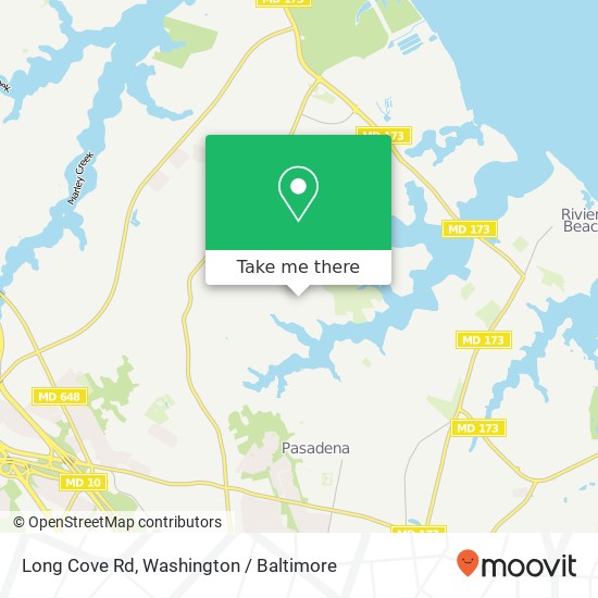 Mapa de Long Cove Rd, Glen Burnie, MD 21060