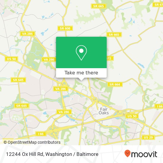 12244 Ox Hill Rd, Fairfax, VA 22033 map