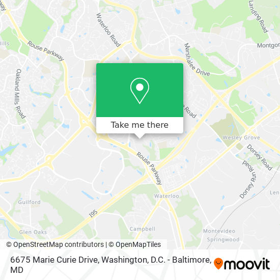 6675 Marie Curie Drive map