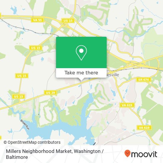 Millers Neighborhood Market, Somerset Crossing Dr map