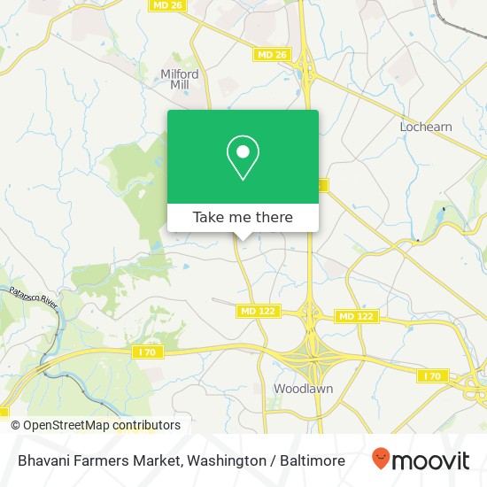 Bhavani Farmers Market, 2375 N Rolling Rd map