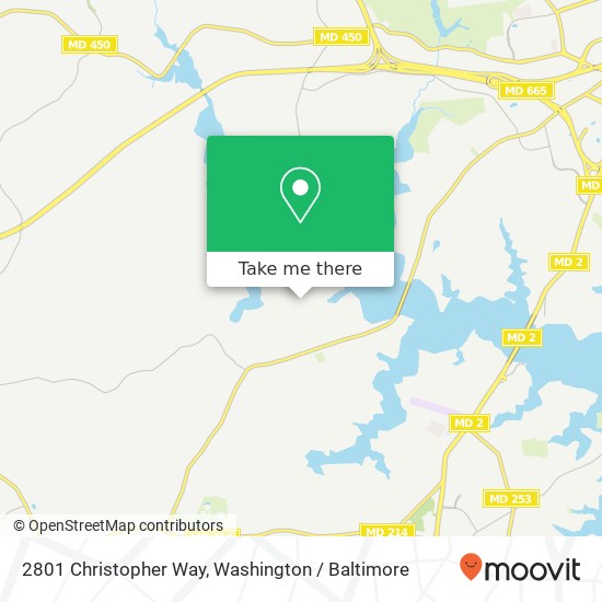 Mapa de 2801 Christopher Way, Riva, MD 21140