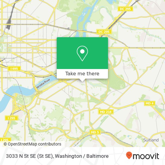 3033 N St SE (St SE), Washington, DC 20019 map