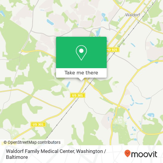 Waldorf Family Medical Center, 4225 Altamont Pl map