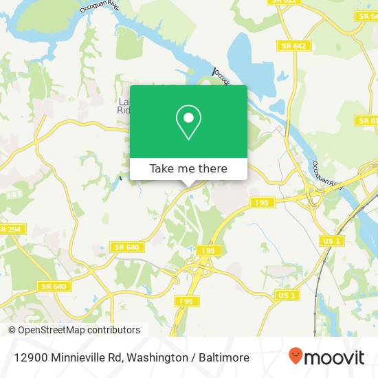 Mapa de 12900 Minnieville Rd, Woodbridge, VA 22192