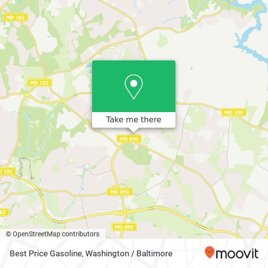 Mapa de Best Price Gasoline, 15501 New Hampshire Ave
