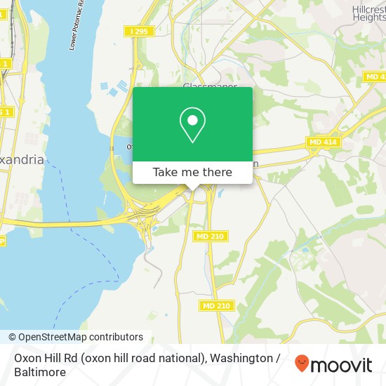 Oxon Hill Rd (oxon hill road national), Oxon Hill (NATIONAL HARBOR), MD 20745 map