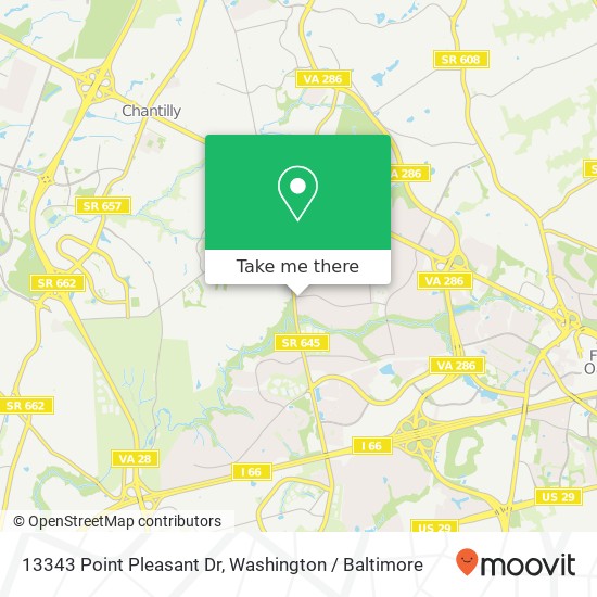 13343 Point Pleasant Dr, Fairfax, VA 22033 map