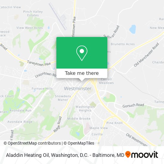 Aladdin Heating Oil map