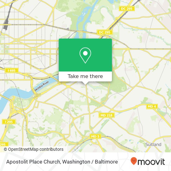 Mapa de Apostolit Place Church, 3122 Nash Pl SE