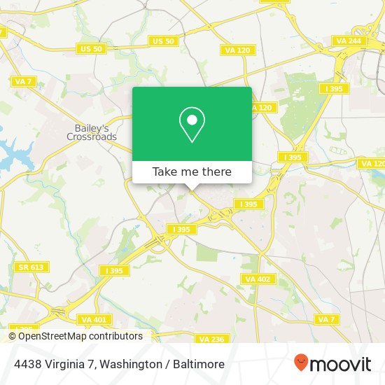 4438 Virginia 7, 4438 VA-7, Alexandria, VA 22302, USA map