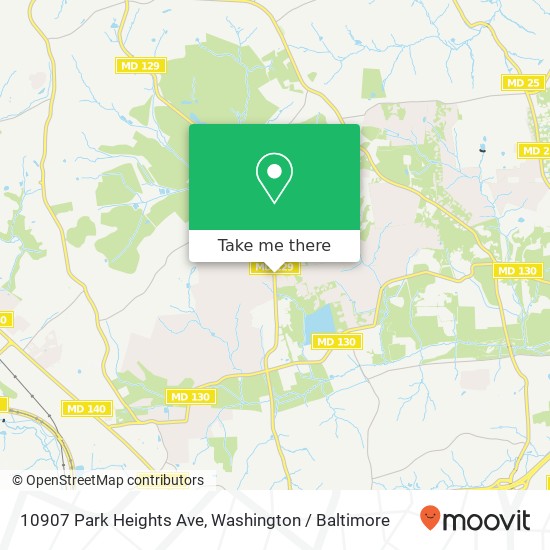 10907 Park Heights Ave, Owings Mills, MD 21117 map