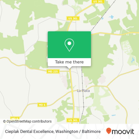 Mapa de Cieplak Dental Excellence, 6265 Crain Hwy