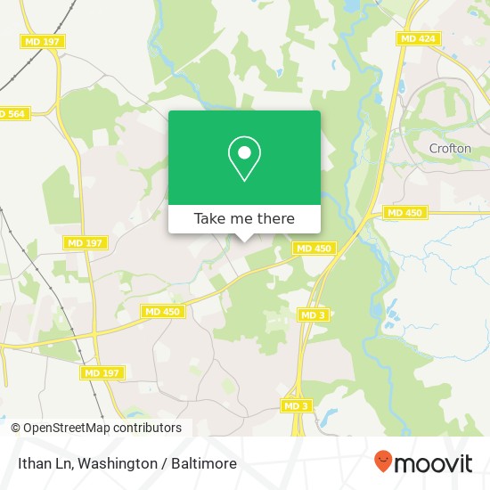Mapa de Ithan Ln, Bowie, MD 20715