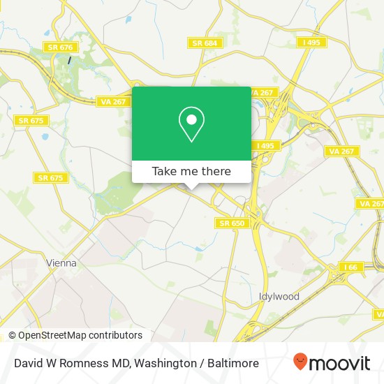 David W Romness MD, 8320 Old Courthouse Rd map