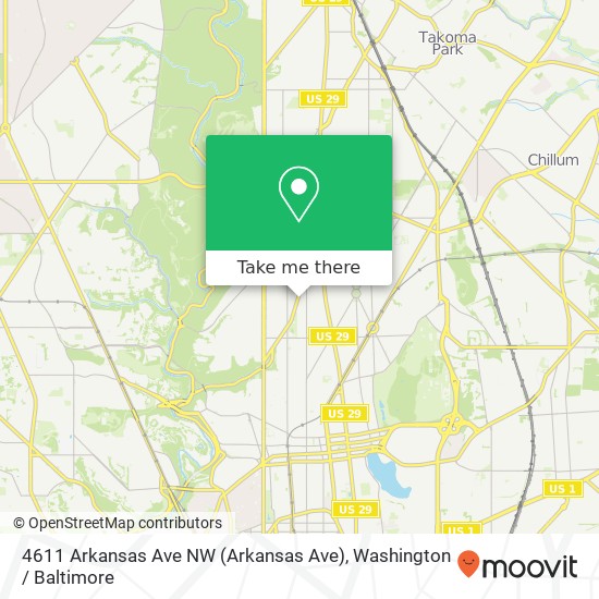 4611 Arkansas Ave NW (Arkansas Ave), Washington, DC 20011 map