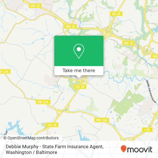 Mapa de Debbie Murphy - State Farm Insurance Agent, 7530 Montpelier Rd