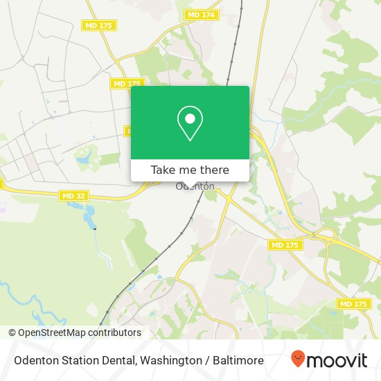 Odenton Station Dental, 1110 Town Center Blvd map