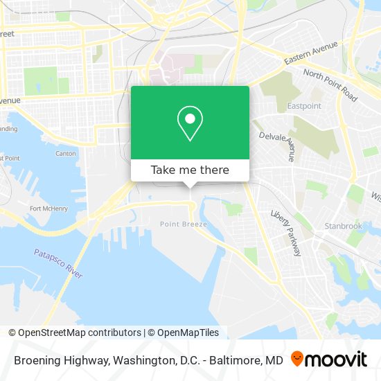 Broening Highway map