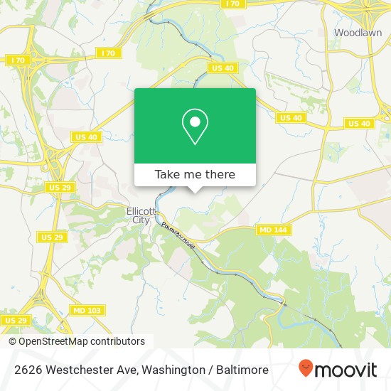 2626 Westchester Ave, Ellicott City, MD 21043 map