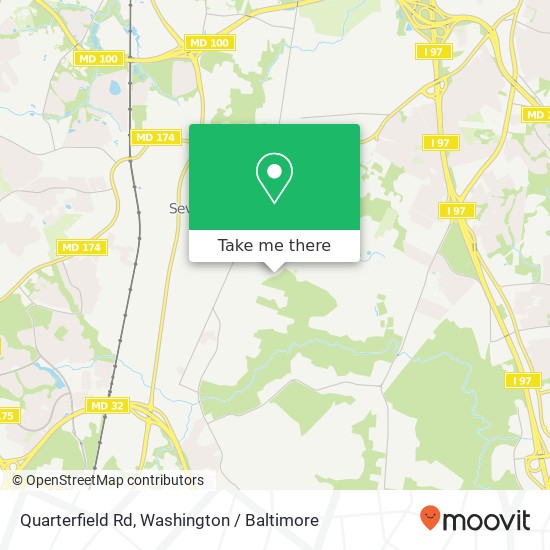 Mapa de Quarterfield Rd, Severn, MD 21144