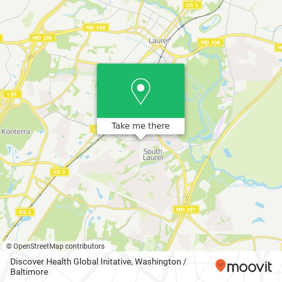 Mapa de Discover Health Global Initative, 8755 Contee Rd