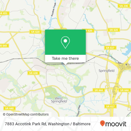7883 Accotink Park Rd, Springfield, VA 22150 map